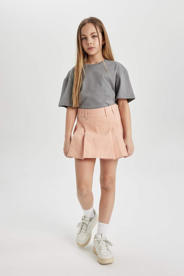 Girl Gabardine Regular Fit Skirt