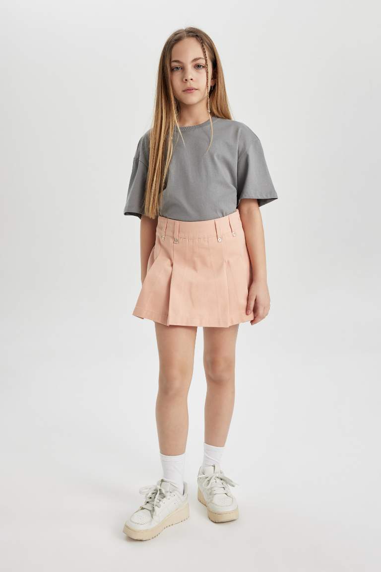 Girl Gabardine Regular Fit Skirt