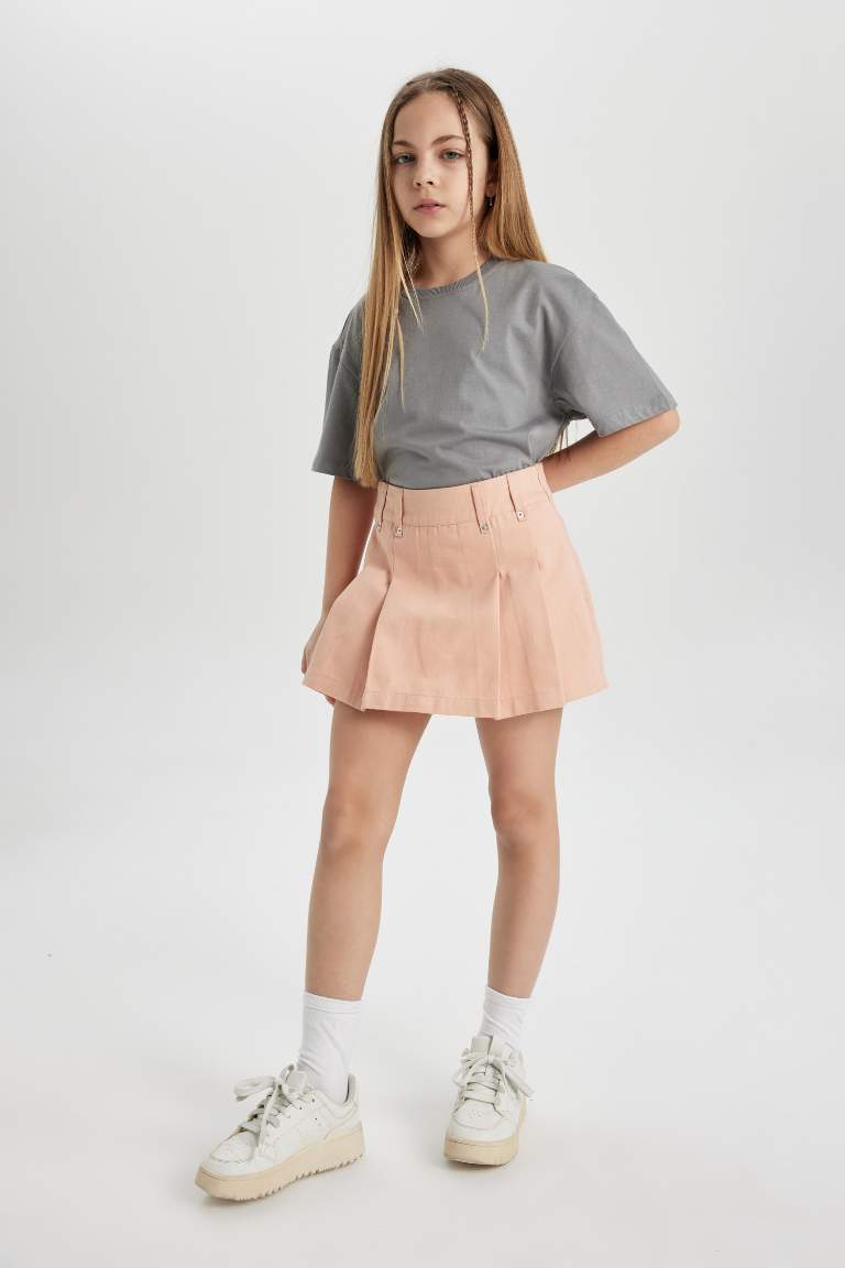 Girl Gabardine Regular Fit Skirt