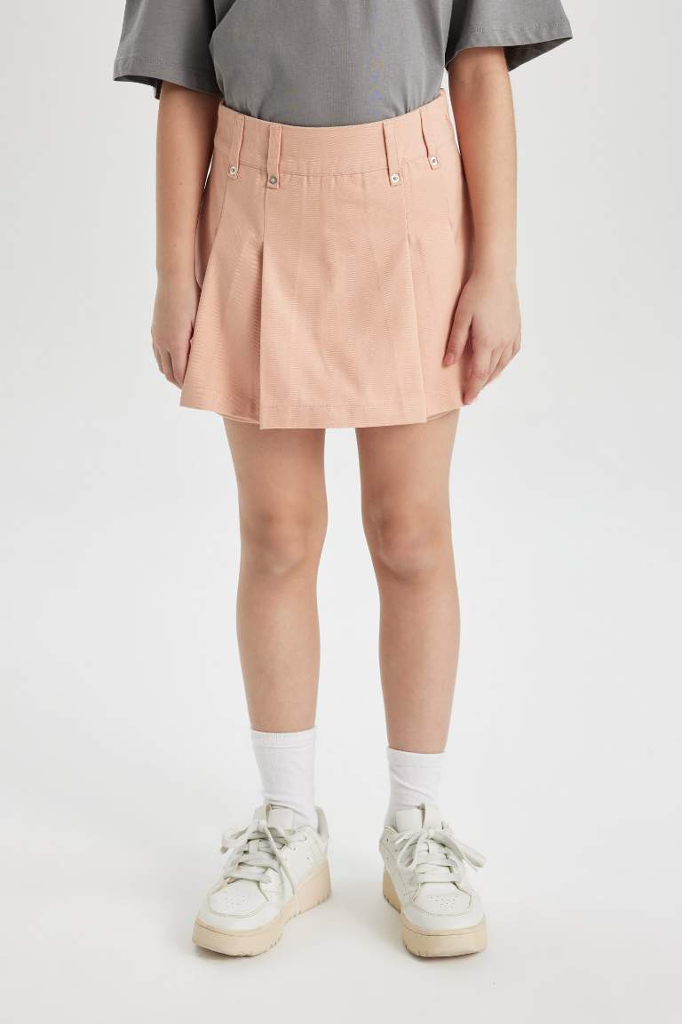 Girl Gabardine Regular Fit Skirt