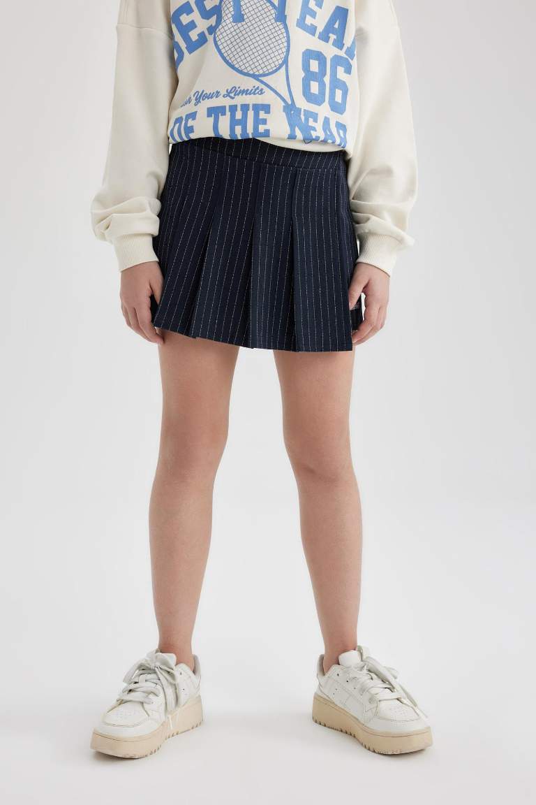 Girl Cotton Regular Fit Knitted Skirt