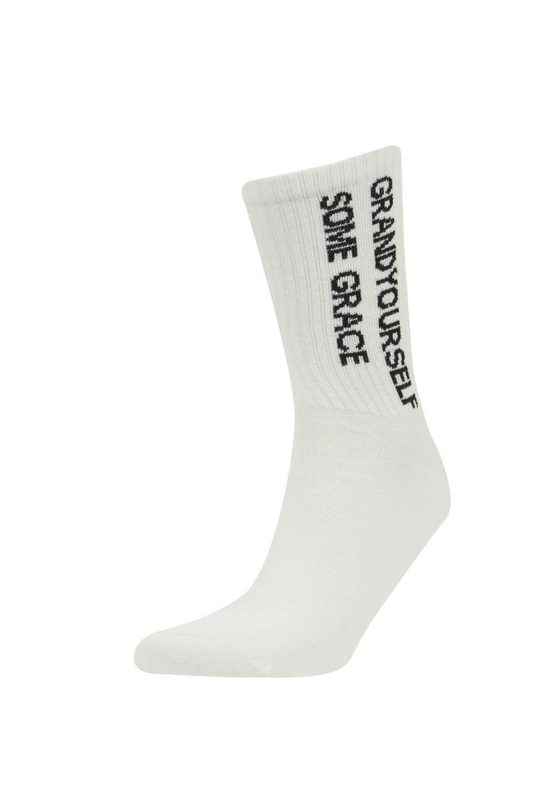 Chaussettes Longues en Coton Imprimées pour Homme - 3 Paires