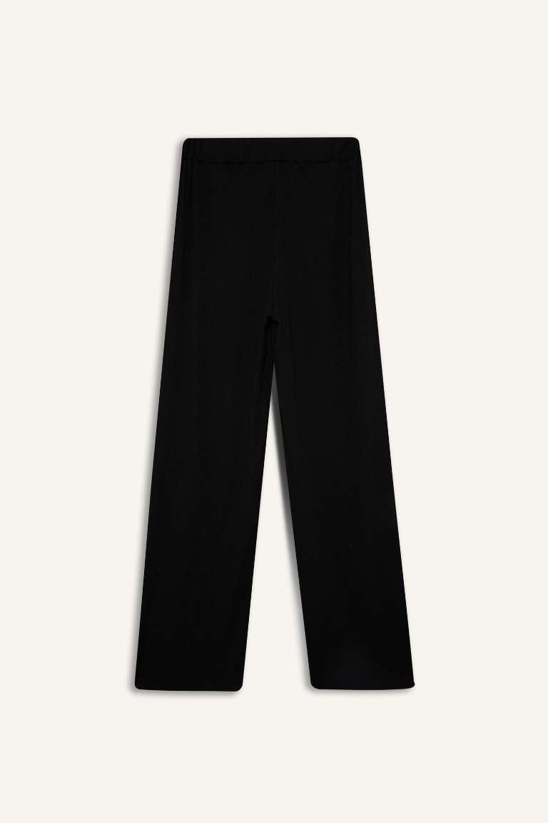 Straight Fit Regular Hem Trousers