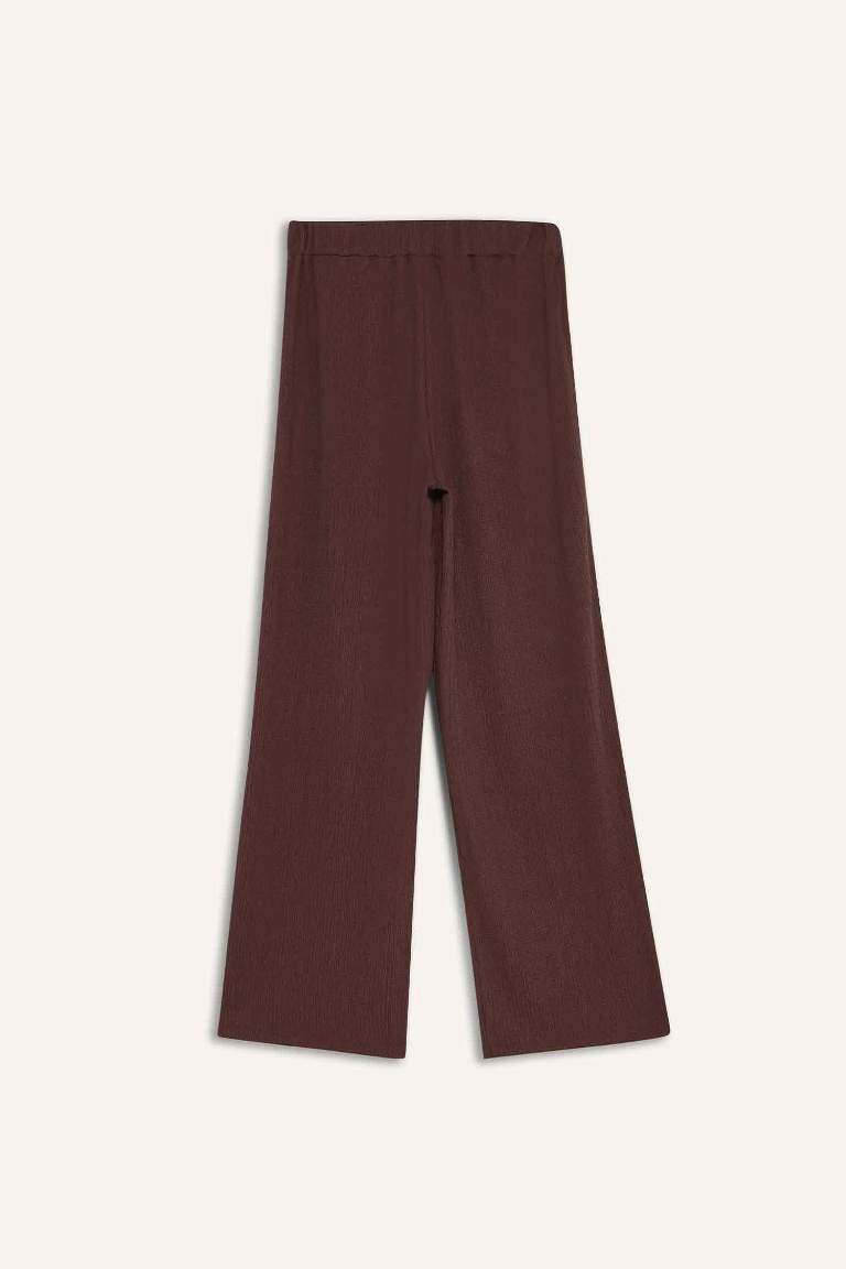 Straight Fit Düz Paça Bürümcük Pantolon