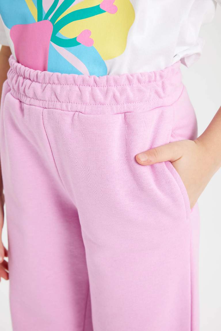 Pantalon Jambes Larges Pour Fille