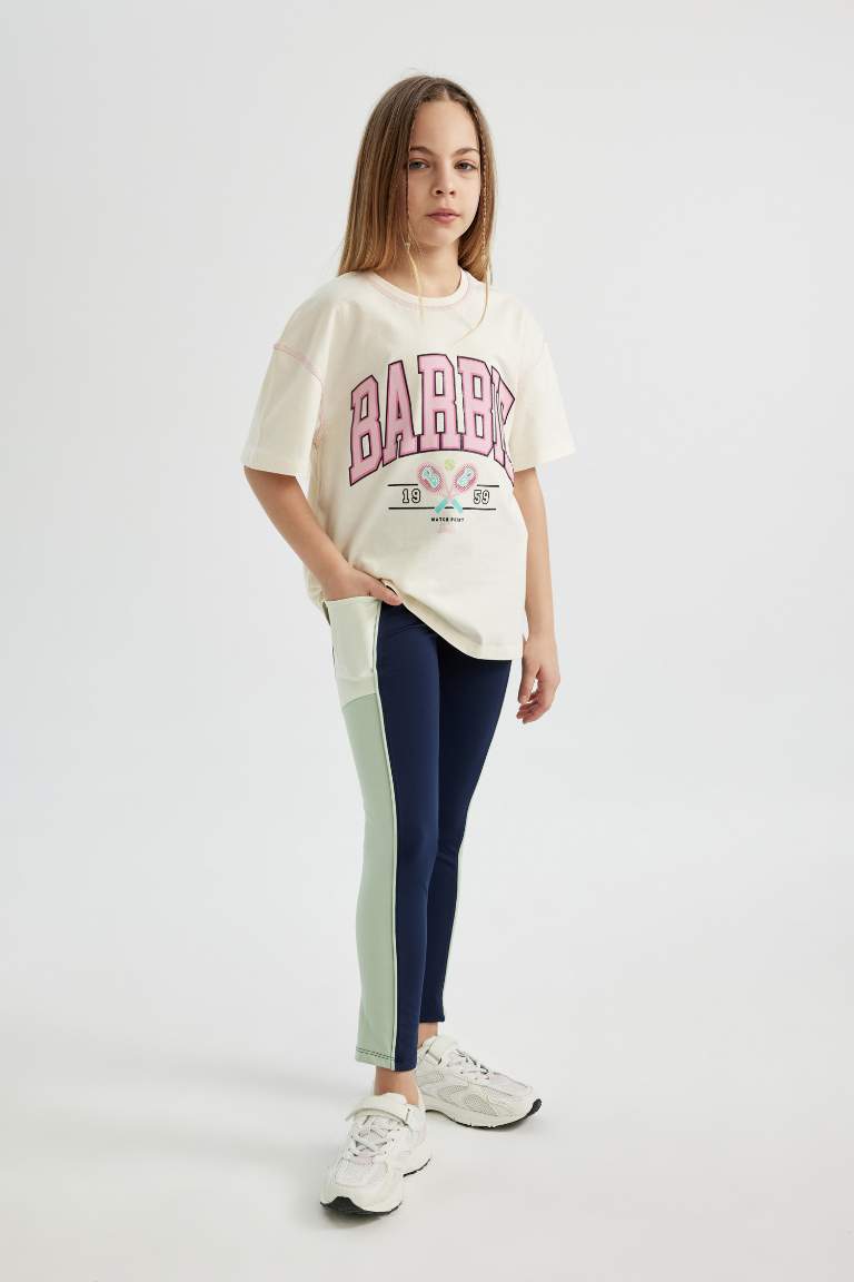 Girl Pocket Detailed Long Leggings