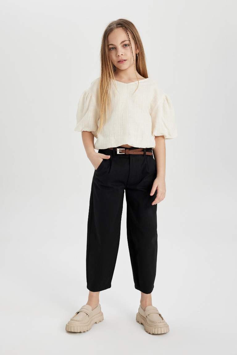 Blouse à Manches Courtes Pour Fille