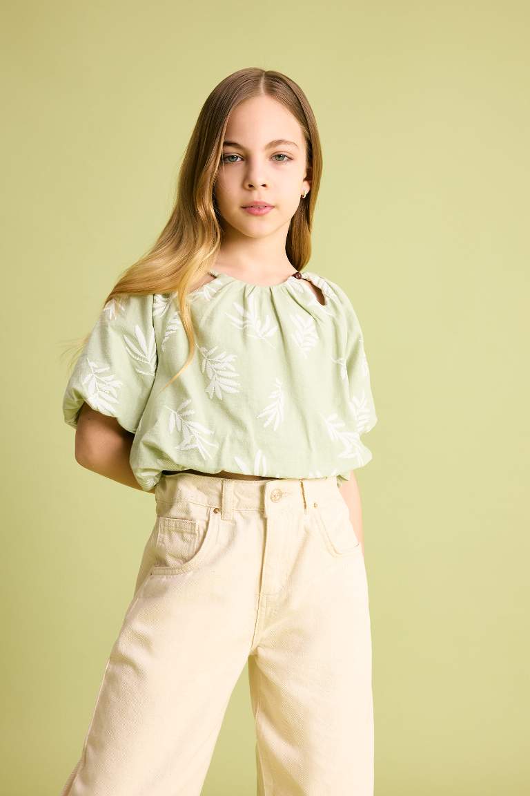 Chemise à Manches Courtes pour Fille