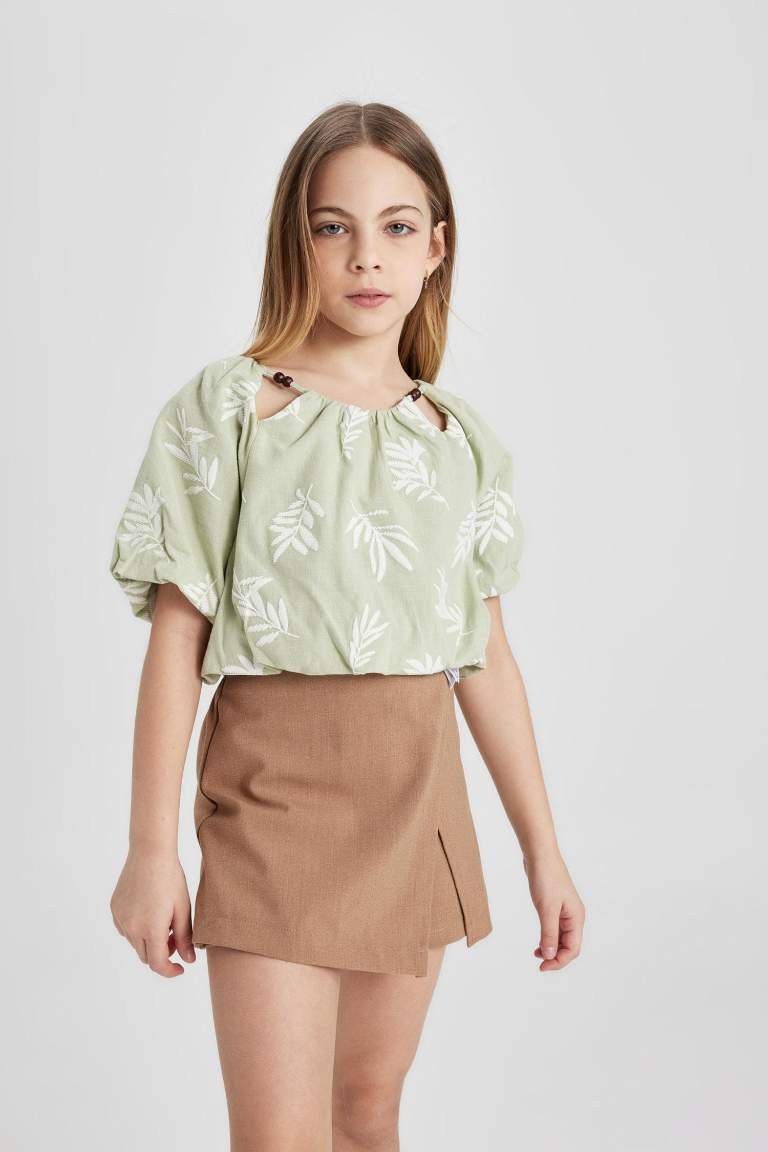 Girl Short Sleeve Blouse