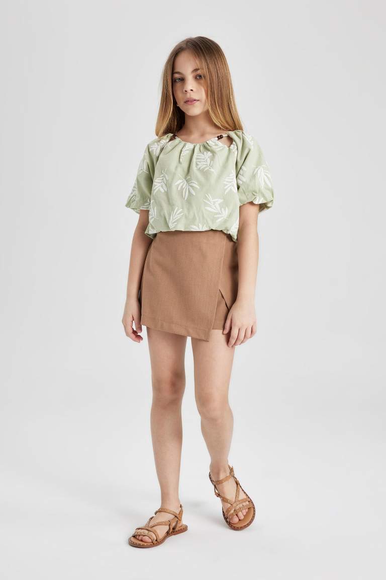 Girl Short Sleeve Blouse