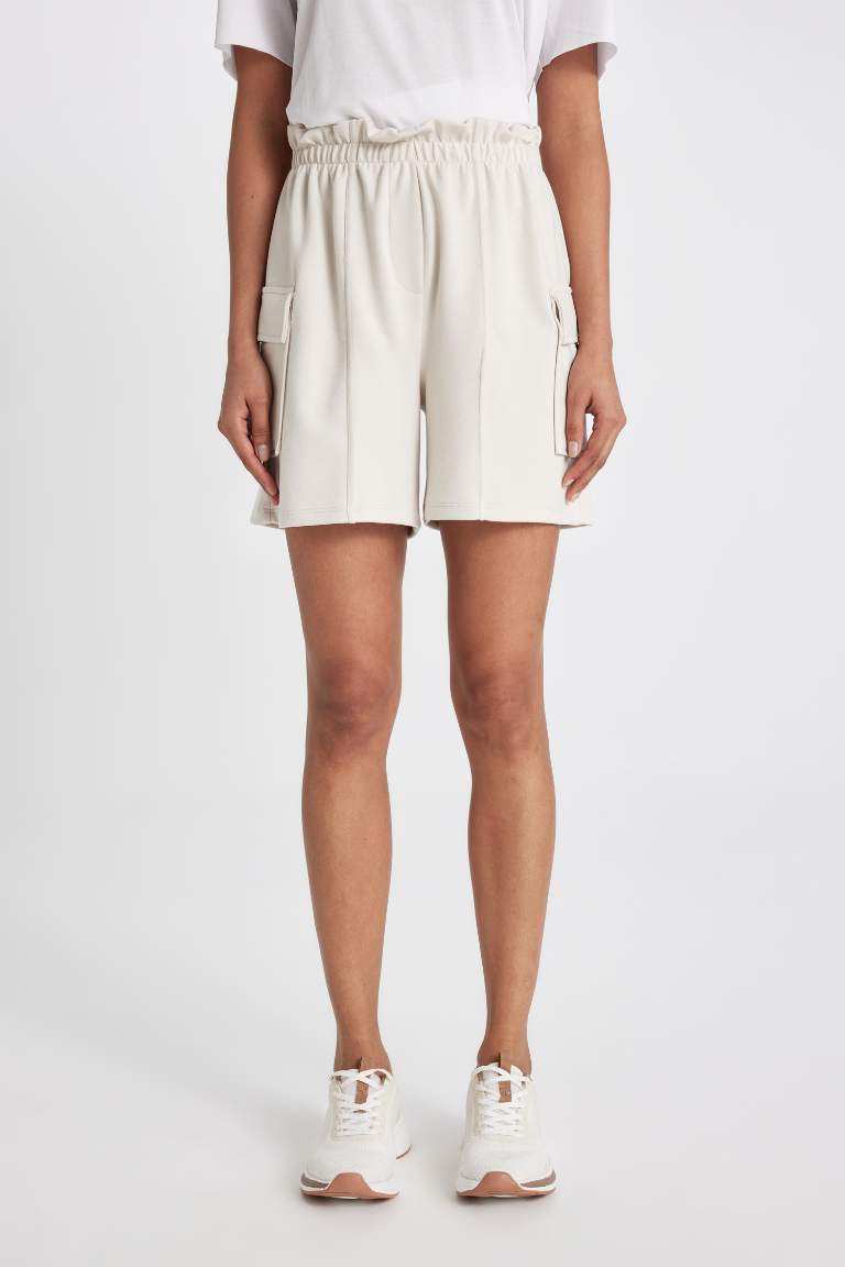 DeFactoFit Paperbag Short Leg Modal Shorts