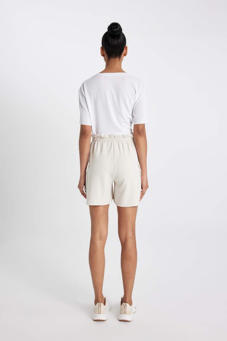 DeFactoFit Paperbag Short Leg Modal Shorts