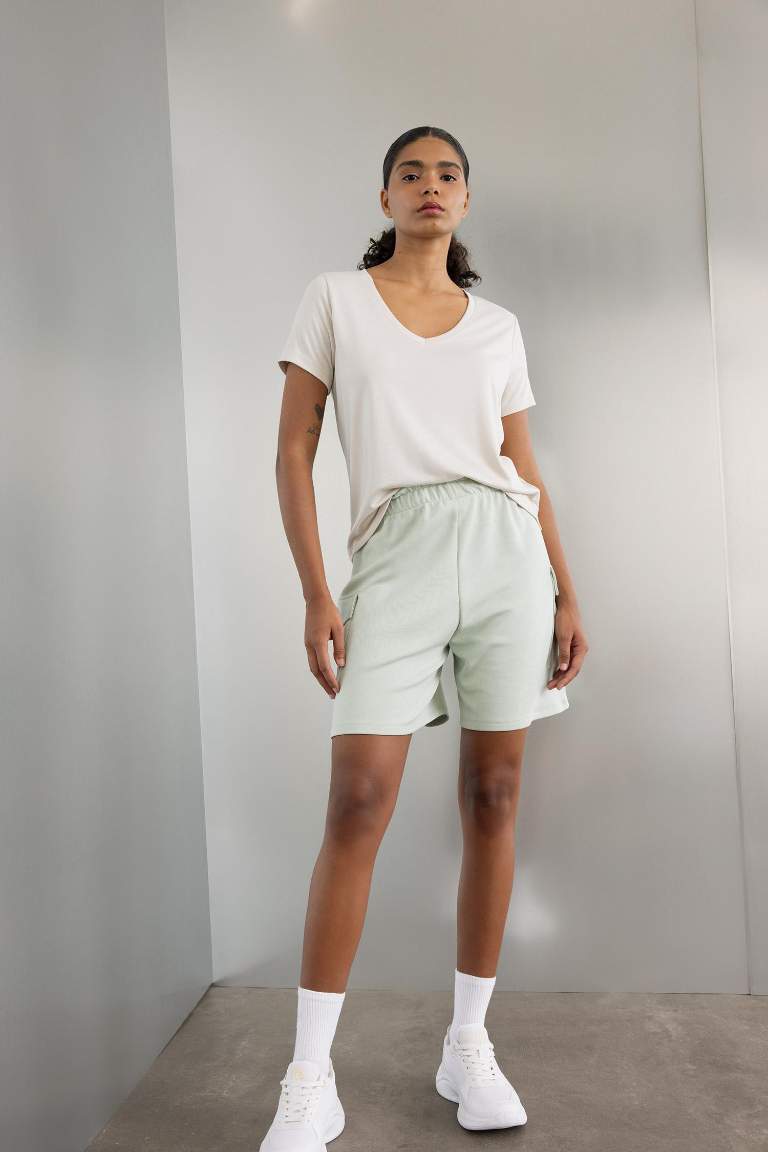 DeFactoFit Paperbag Short Leg Modal Shorts