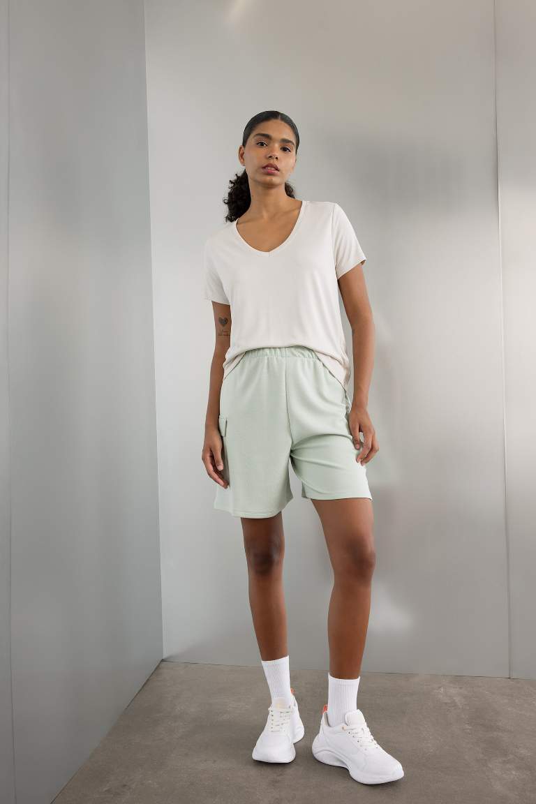 DeFactoFit Paperbag Short Leg Modal Shorts