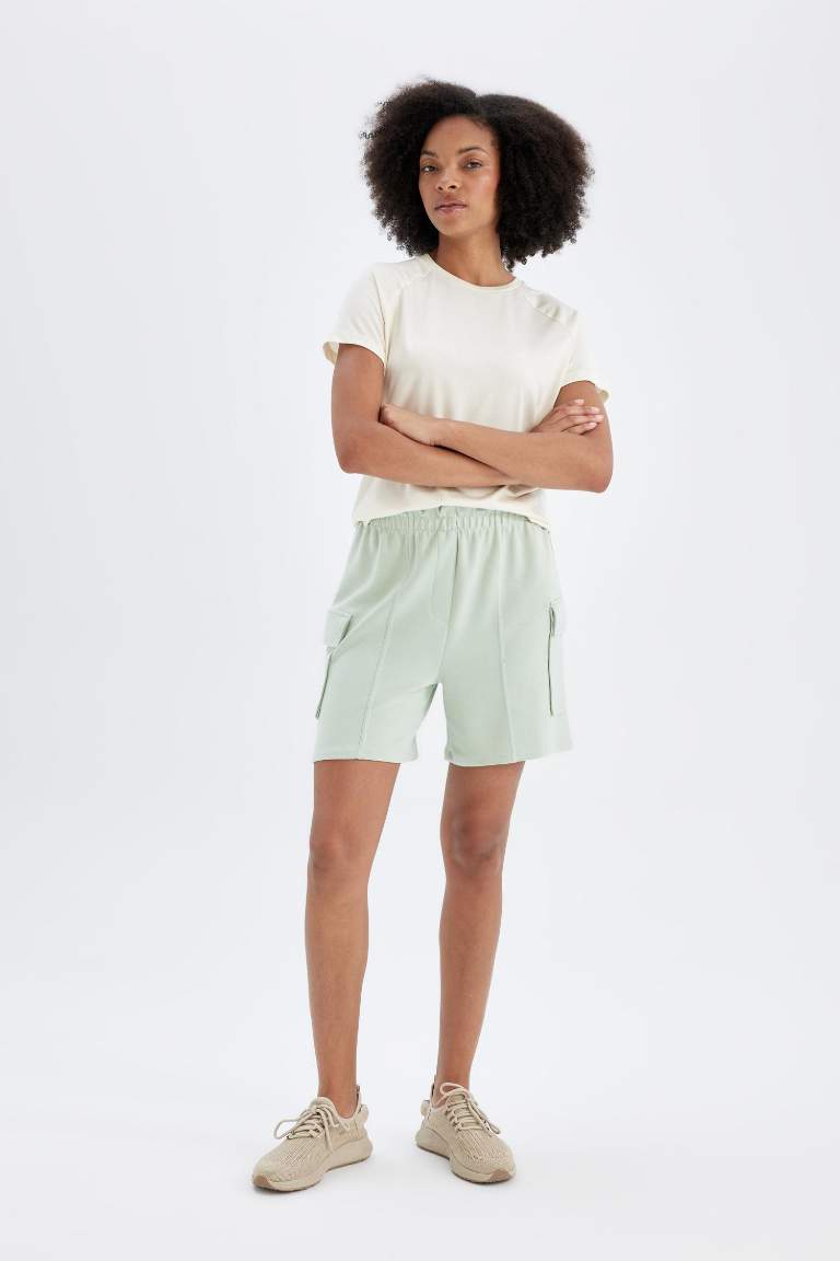 DeFactoFit Paperbag Short Leg Modal Shorts