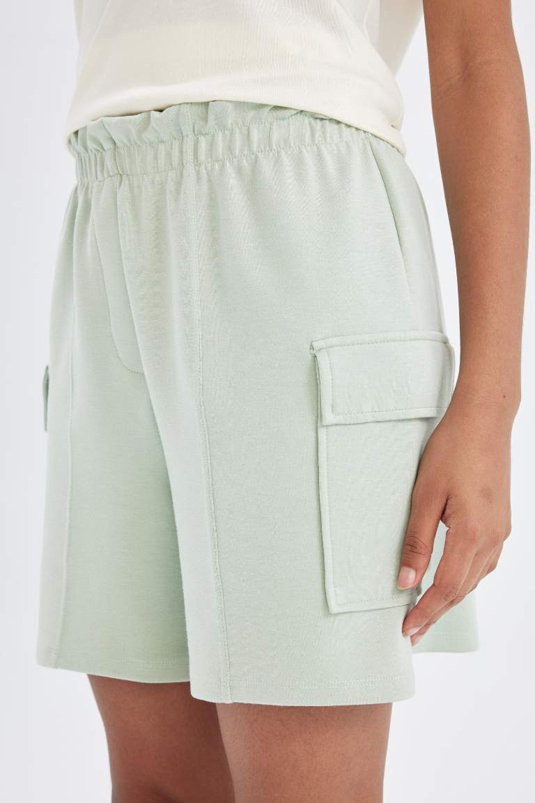 DeFactoFit Paperbag Short Leg Modal Shorts