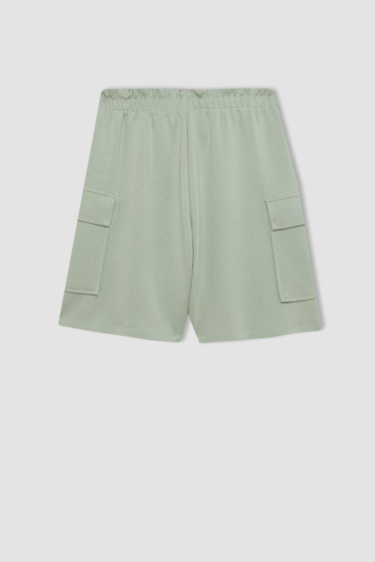 DeFactoFit Paperbag Short Leg Modal Shorts