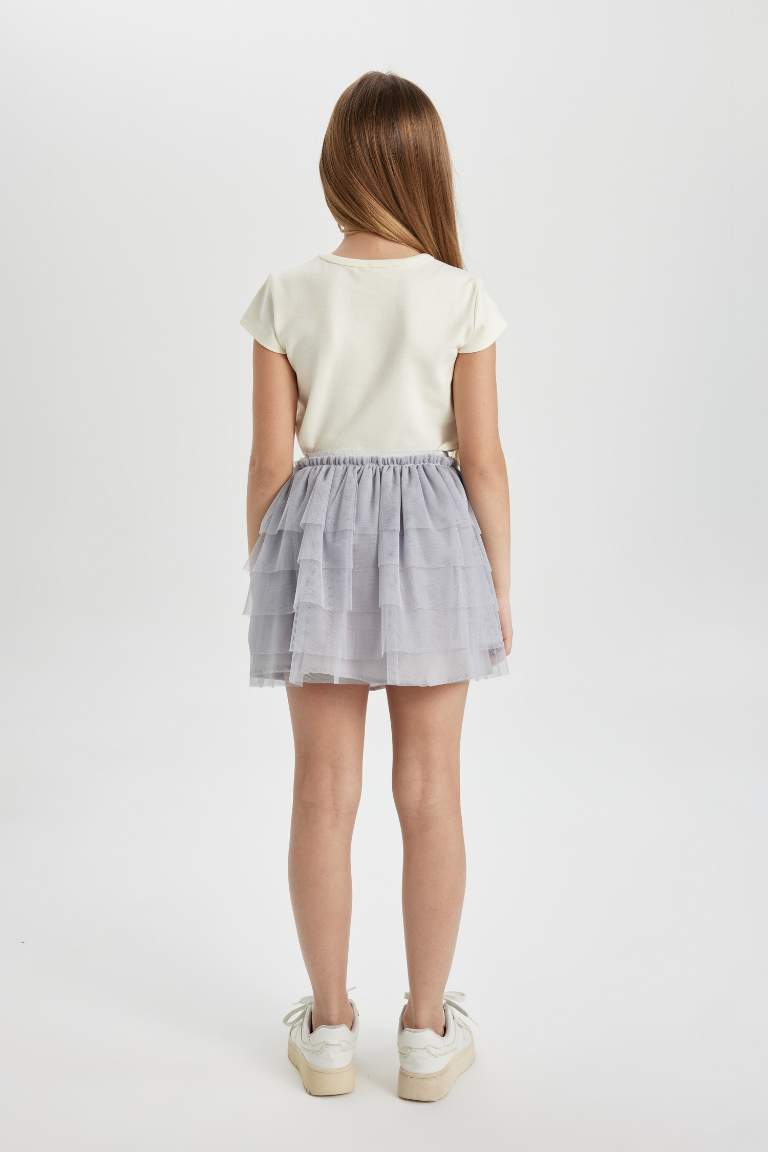 Girl Regular Fit Knitted Skirt