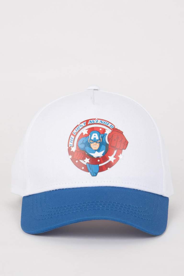 Blue BOYS & TEENS Boy Cotton Printed Avengers Hat 3066688 | DeFacto