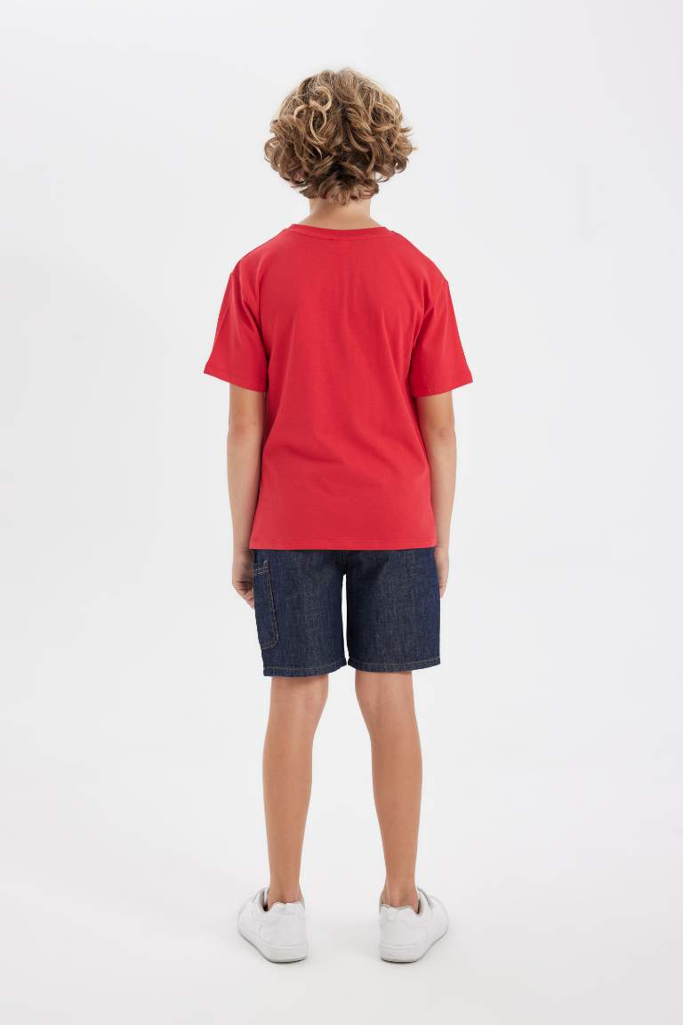 Boy Crew Neck Printed Short Sleeve T-Shirt