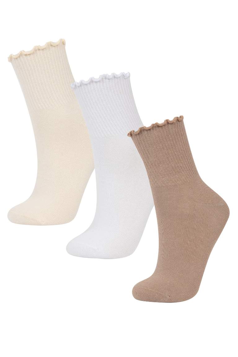 Chaussettes Courtes Coton pour Femme - 3 Pièces