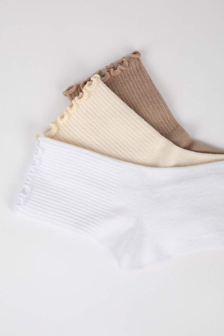 Chaussettes Courtes Coton pour Femme - 3 Pièces