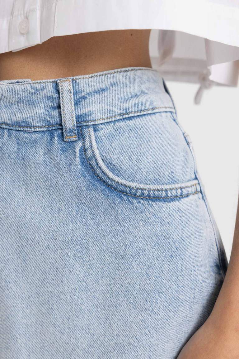 Short en jean Taille haute