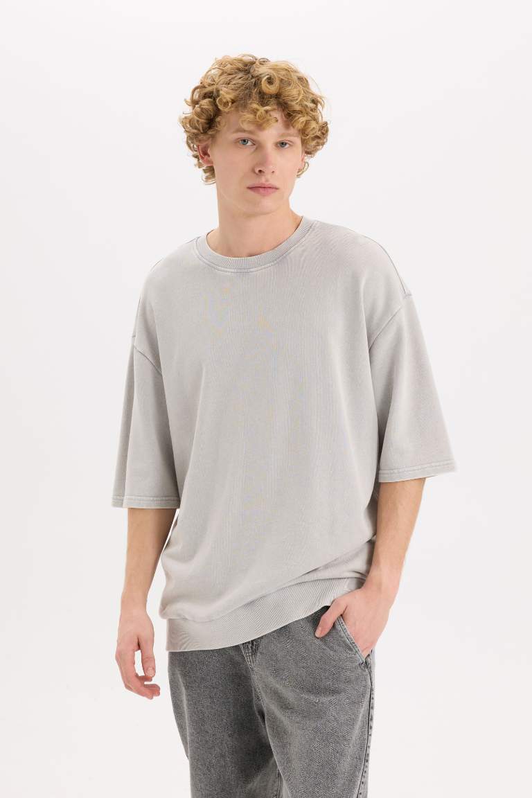 Loose Fit Crew Neck Short Sleeve T-Shirt