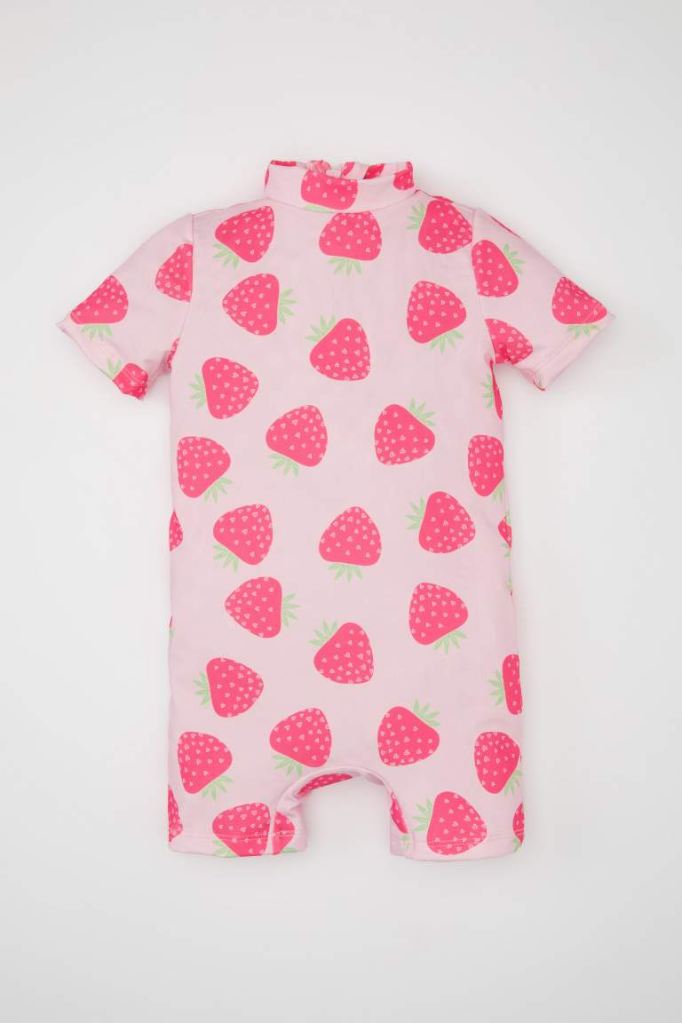 Baby Girl Patterned Swimsuit