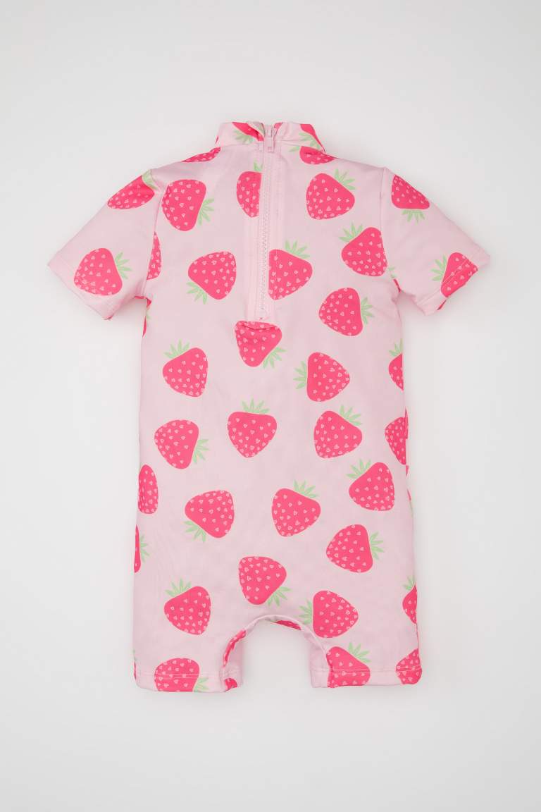 Baby Girl Patterned Swimsuit