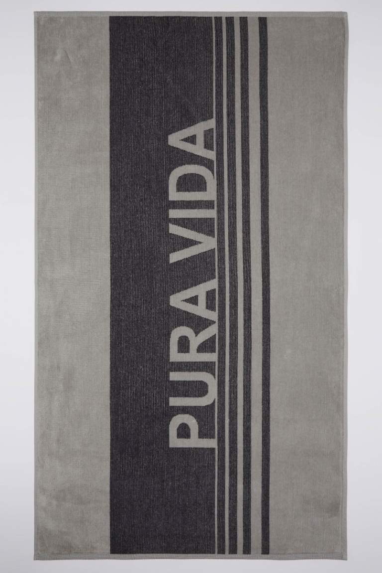 Man Patterned Cotton Beach Towel