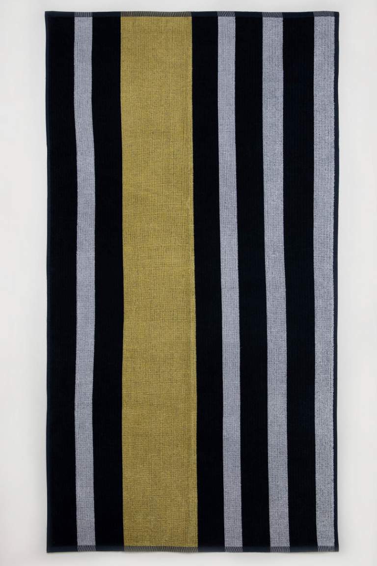 Man Striped Sand-Repellent Cotton Beach Towel