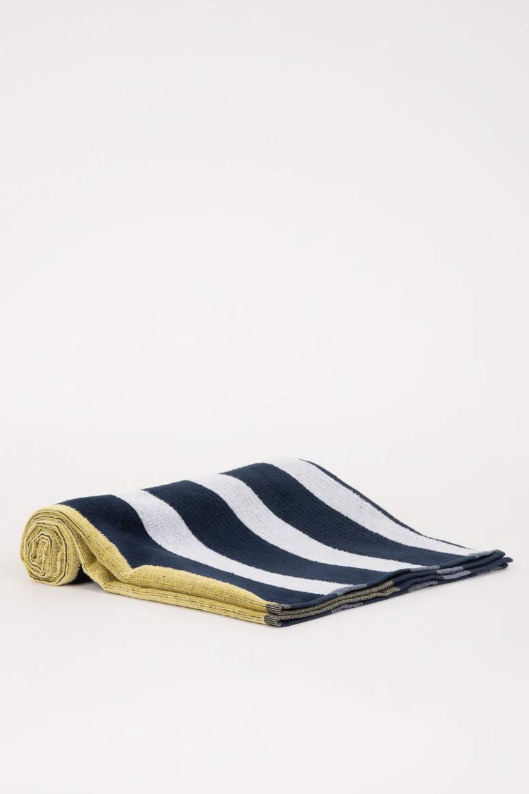 Man Striped Sand-Repellent Cotton Beach Towel