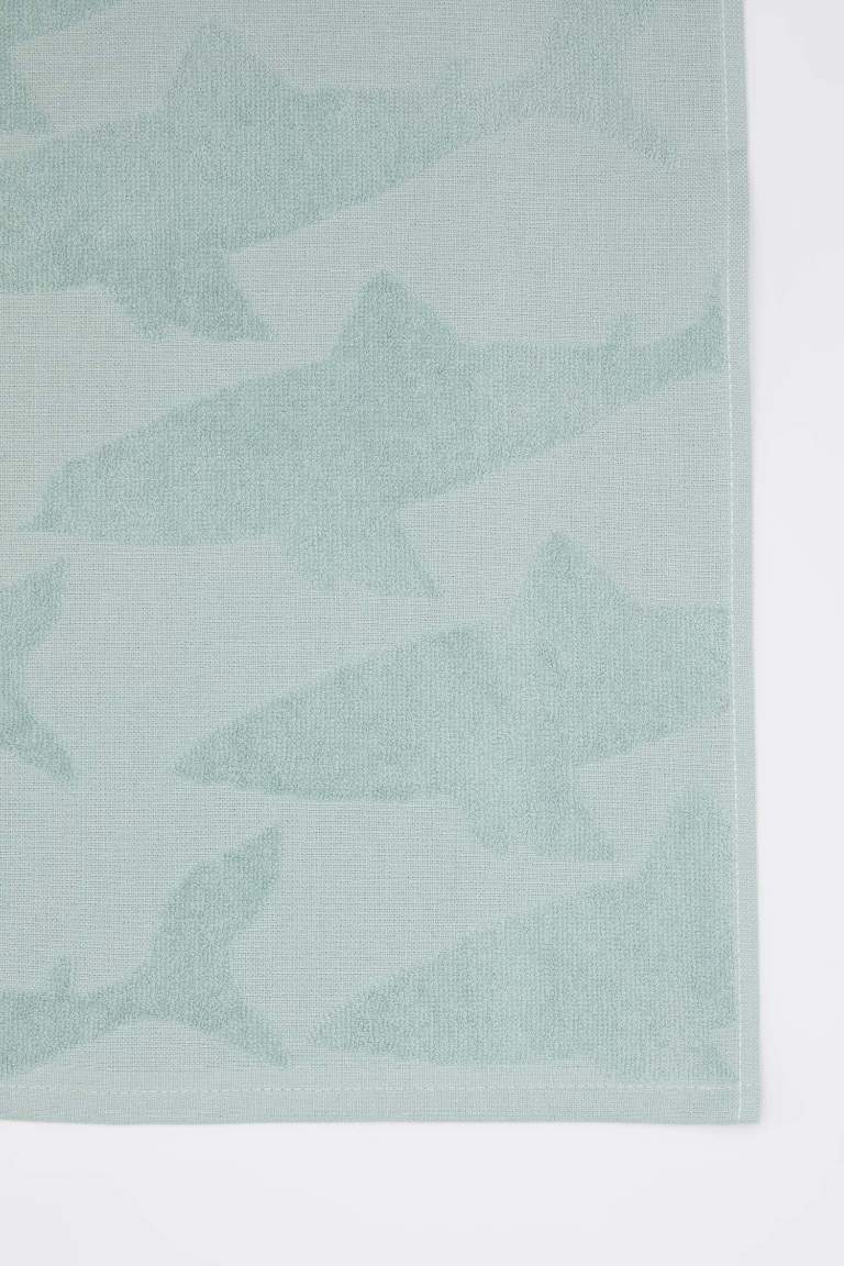 Boy Shark Patterned Cotton Beach Peshtemal