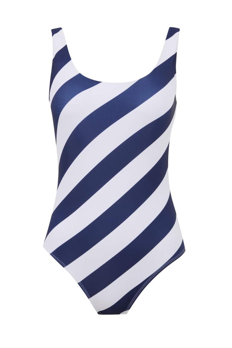 Fall in Love Regular Fit Striped Swimsuit