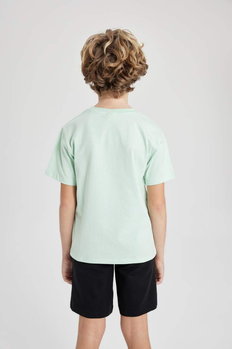 Boy Crew Neck Printed Short Sleeve T-Shirt