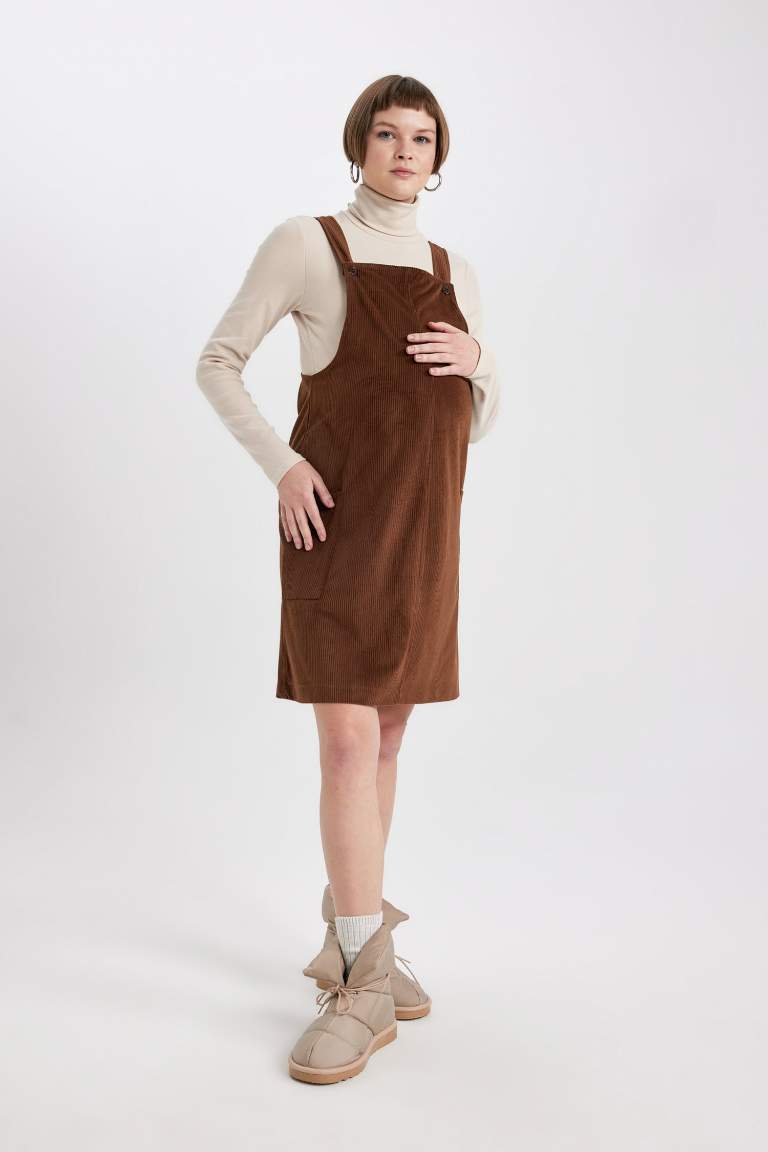 Regular Fit Midi Maternity Dress