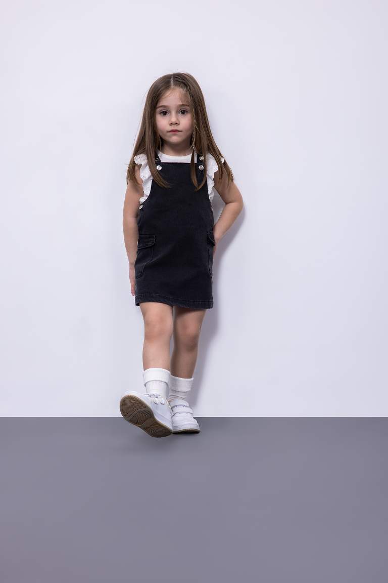 Baby Girl Strappy Jean Dress