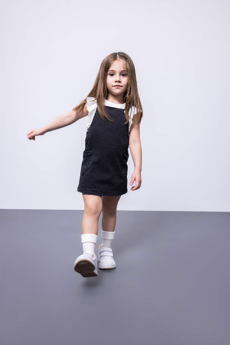 Baby Girl Strappy Jean Dress