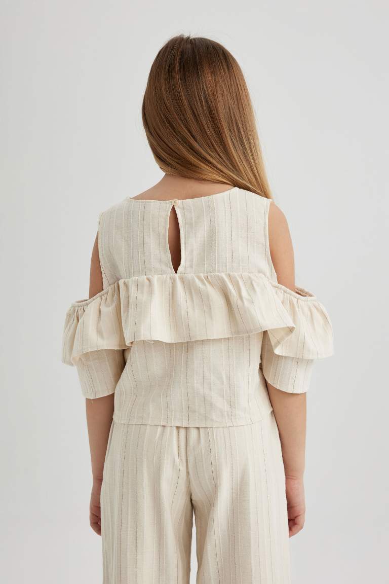 Blouse à Manches Courtes Pour Fille