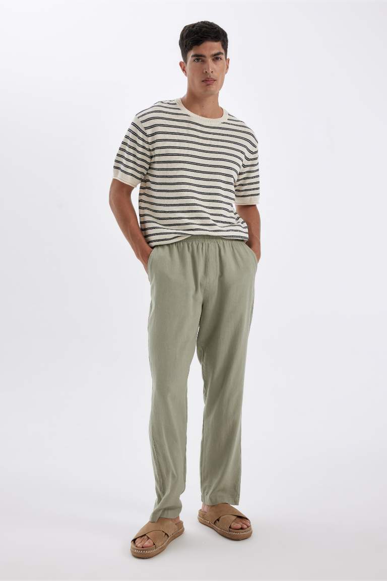 Relax Fit Super Skinny Hem Trousers