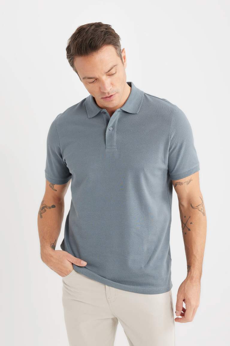 Regular Fit Polo Yaka Pike Polo Tişört