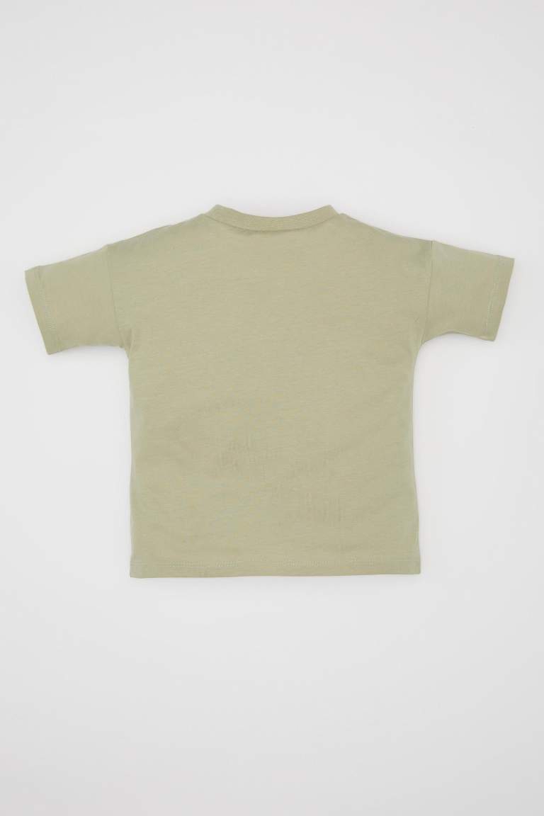 Baby Boy Regular Fit Crew Neck Printed T-Shirt