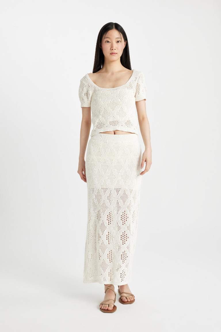 Lace Maxi Lined Skirt