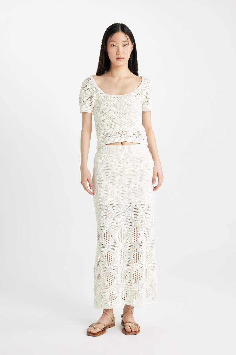 Lace Maxi Lined Skirt