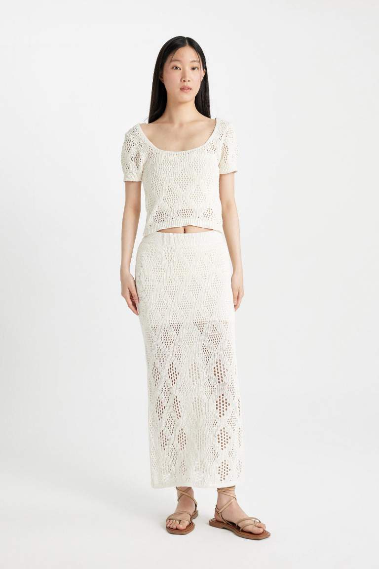 Lace Maxi Lined Skirt