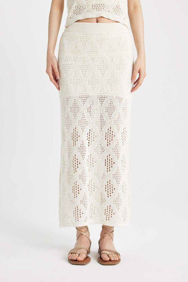 Lace Maxi Lined Skirt