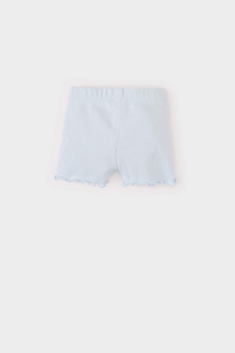 Baby Girl Regular Fit Corduroy Camisole Shorts