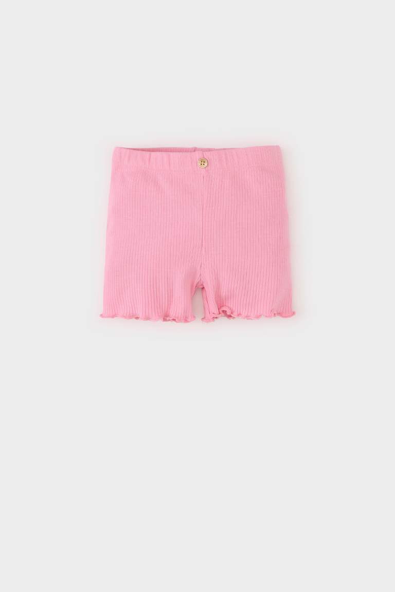 Baby Girl Regular Fit Corduroy Shorts