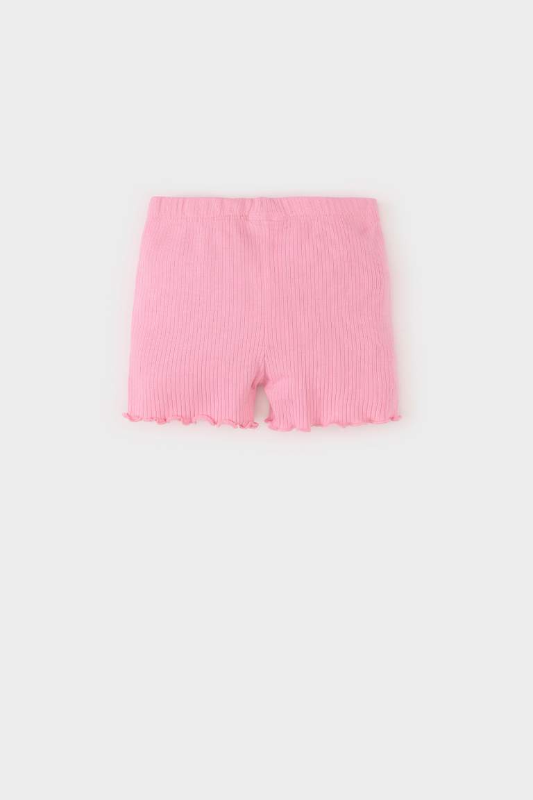 Baby Girl Regular Fit Corduroy Shorts